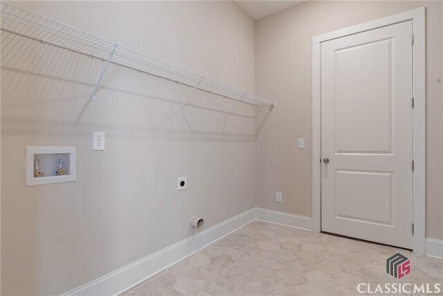 1380 Melody Bnd Unit 45, Watkinsville, GA 30677 - clothes washing area featuring laundry area, washer hookup, baseboards, and hookup for an electric dryer