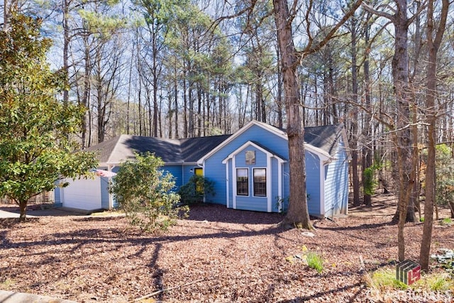 view of front of house featuring an attached garage