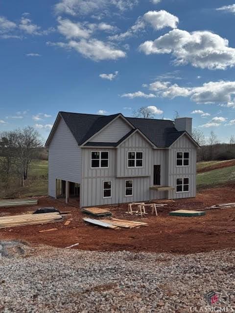 view of front of house featuring board and batten siding