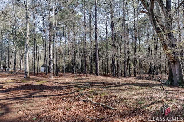 view of local wilderness with a view of trees