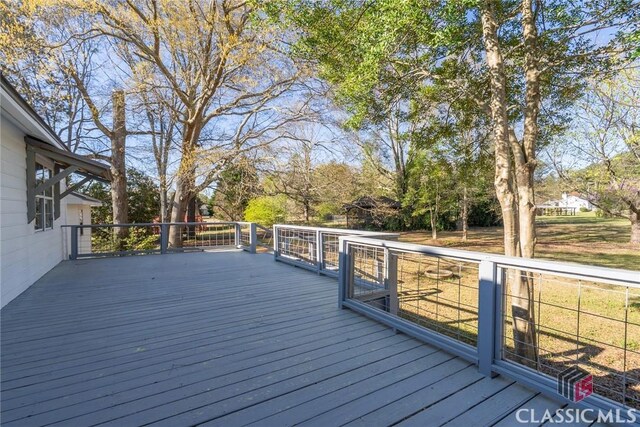 1050 Eugene Ln, Madison, GA 30650 - view of wooden deck