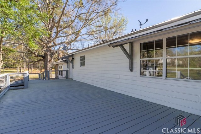 1050 Eugene Ln, Madison, GA 30650 - view of wooden deck
