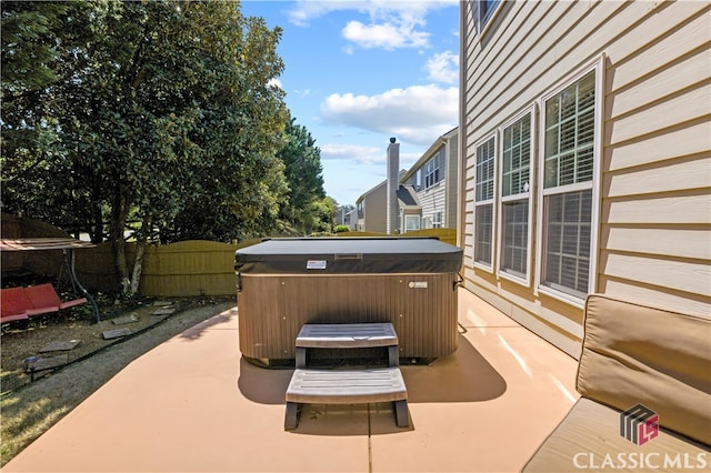 340 Hammersmith Dr, Suwanee, GA 30024 - view of patio with a hot tub