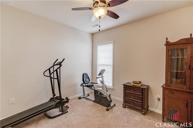 6706 Mill Rock Ct, Hoschton, GA 30548 - bedroom featuring visible vents, baseboards, and light carpet