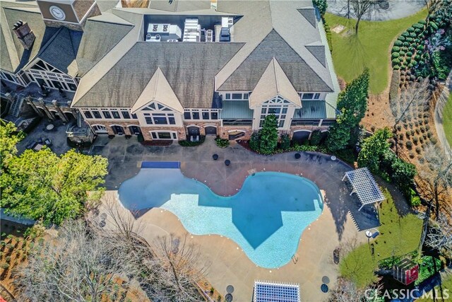 6706 Mill Rock Ct, Hoschton, GA 30548 - aerial view