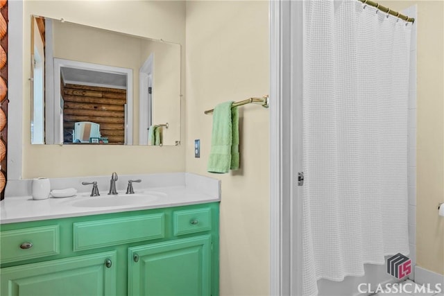 bathroom featuring vanity