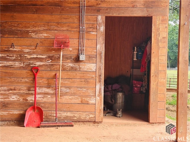 view of stable