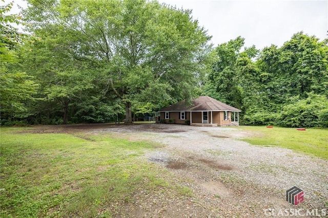451 N Woodlawn Dr, Crawford, GA 30630 - view of yard with covered porch