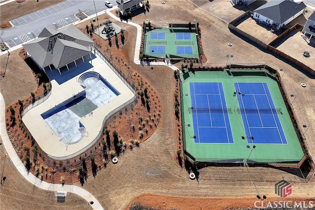 birds eye view of property