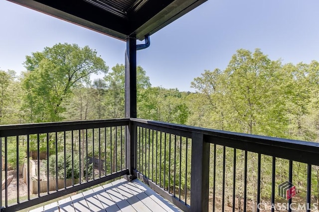 4208 Sierra Creek Ct, Hoschton, GA 30548 - deck with a view of trees