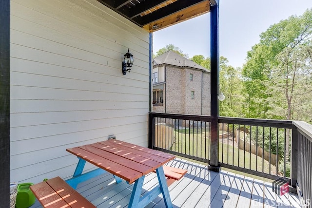 4208 Sierra Creek Ct, Hoschton, GA 30548 - view of wooden terrace