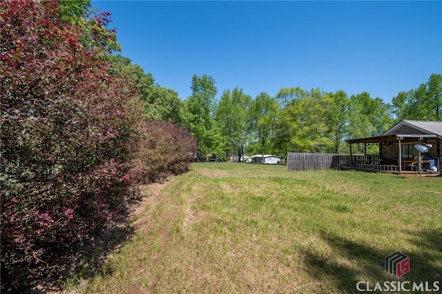 749 Diamond Hill Colbert Rd, Colbert, GA 30628 - view of yard featuring fence