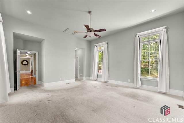 147 Rapids Dr, Bogart, GA 30622 - unfurnished bedroom with baseboards, recessed lighting, multiple windows, and carpet