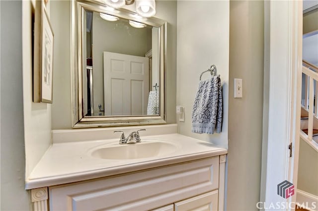 bathroom featuring vanity