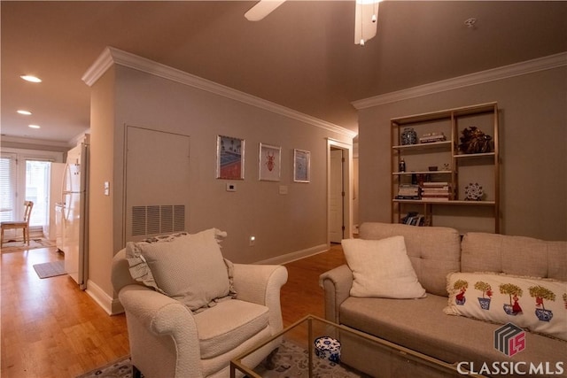 490 Barnett Shoals Rd Unit 802, Athens, GA 30605 - living room with crown molding, baseboards, and light wood-style floors
