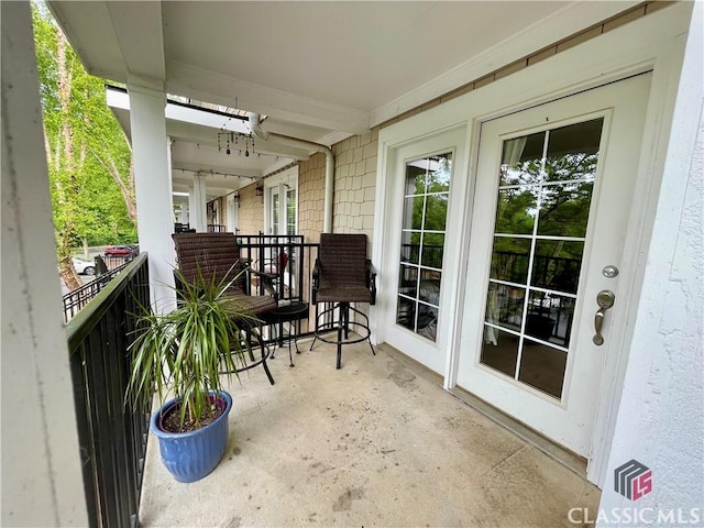view of balcony