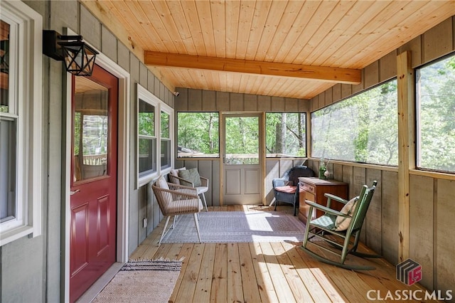 50 Atlanta Ln, Clayton, GA 30525 - sunroom featuring beam ceiling