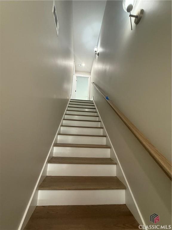 1200 Askew Trl, Greensboro, GA 30642 - stairs with wood finished floors