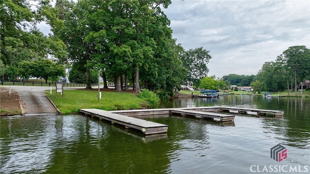 1200 Askew Trl, Greensboro, GA 30642 - dock featuring a water view and a yard