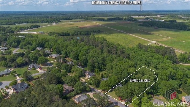 1130 Latham Dr, Watkinsville, GA 30677 - aerial view of a forest