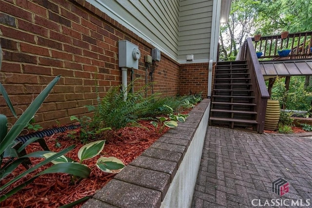 1130 Latham Dr, Watkinsville, GA 30677 - exterior space with brick siding and stairway