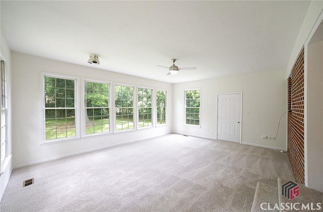 120 Hunt Rd, Athens, GA 30606 - interior space featuring baseboards, ceiling fan, and visible vents