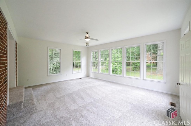 120 Hunt Rd, Athens, GA 30606 - interior space with plenty of natural light, a ceiling fan, and visible vents
