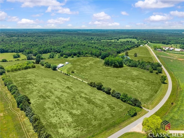 3081 Macedonia Rd, Union Point, GA 30669 - aerial view of sparsely populated area featuring a heavily wooded area