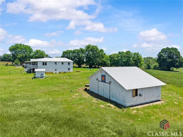 3081 Macedonia Rd, Union Point, GA 30669 - view of pole building with a yard