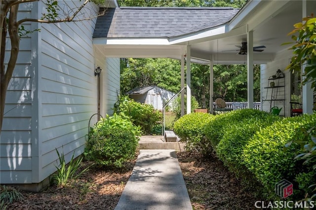 1181 Pete Dickens Rd, Bogart, GA 30622 - view of yard with a ceiling fan