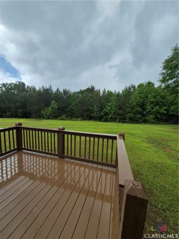 115 Big Oak Cir, Athens, GA 30605 - deck featuring a yard and a view of trees