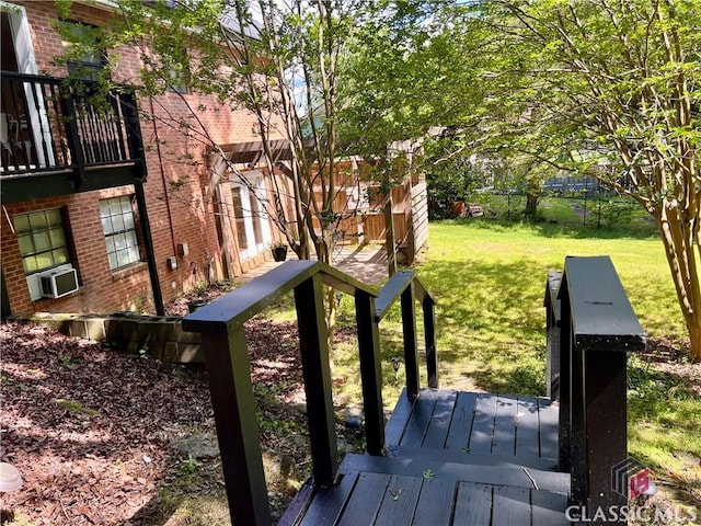 256 Cherokee Rdg, Athens, GA 30606 - view of yard featuring a wooden deck