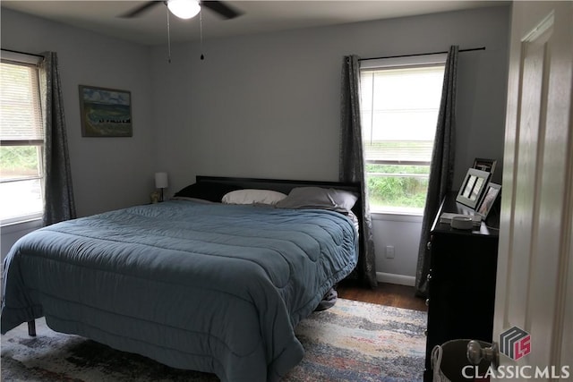 348 Jefferson River Rd, Athens, GA 30607 - bedroom featuring wood finished floors and a ceiling fan