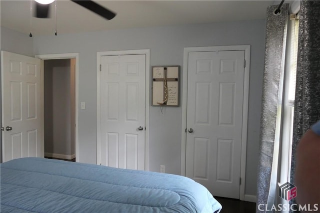 348 Jefferson River Rd, Athens, GA 30607 - bedroom featuring baseboards and ceiling fan