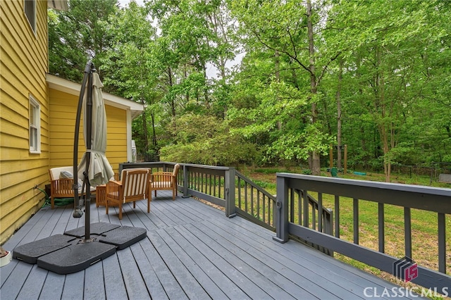 view of deck