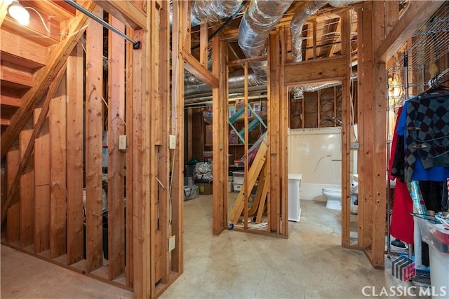 miscellaneous room featuring concrete flooring