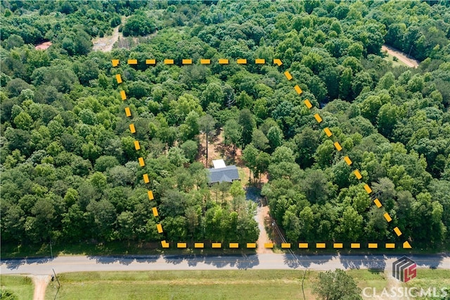 2100 New Hope Church Rd, Comer, GA 30629 - view of property location featuring property parcel outlined and a heavily wooded area