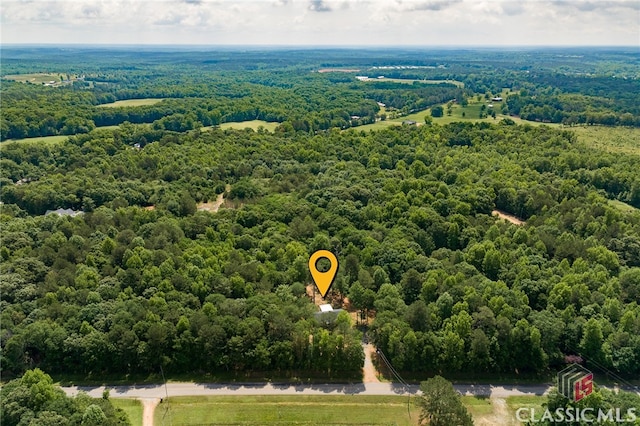 2100 New Hope Church Rd, Comer, GA 30629 - aerial view of a heavily wooded area