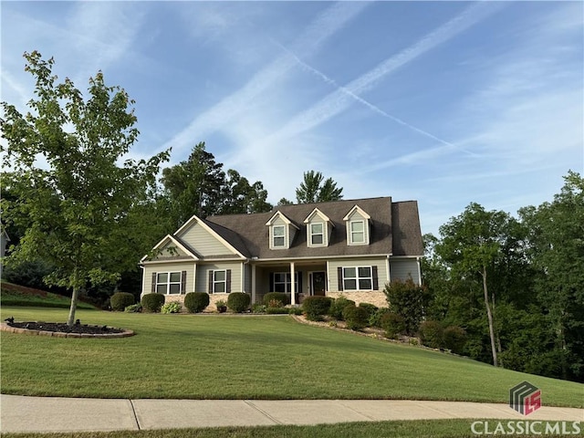 763 Rapids Dr, Bogart, GA 30622 - cape cod home featuring a front lawn