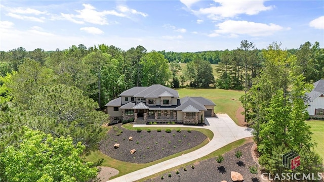 1895 Vintage Pl, Watkinsville, GA 30677 - view of subject property with a forest