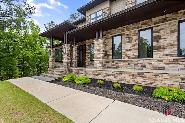 1895 Vintage Pl, Watkinsville, GA 30677 - entrance to property featuring stone siding