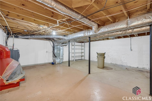 1119 John W Breedlove Rd, Monroe, GA 30656 - unfinished below grade area with heating unit