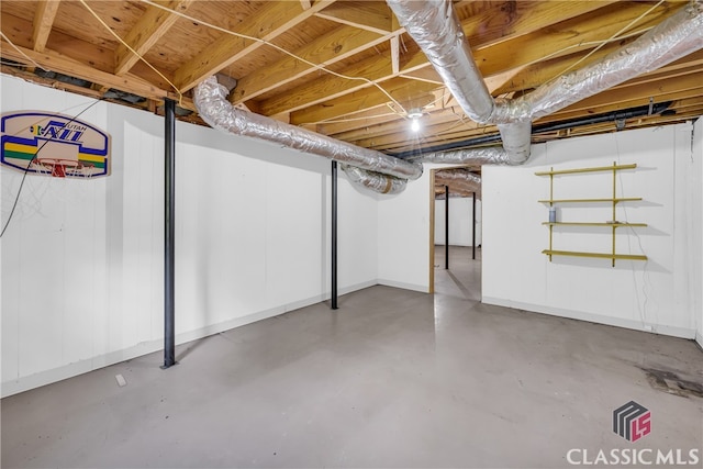 1119 John W Breedlove Rd, Monroe, GA 30656 - unfinished below grade area featuring baseboards