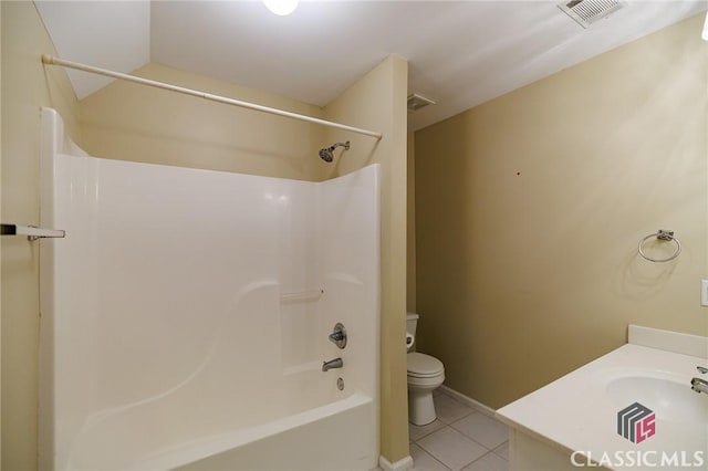 115 Crystal Creek Ct, Hull, GA 30646 - bathroom with tile patterned floors, toilet, shower / tub combination, and vanity
