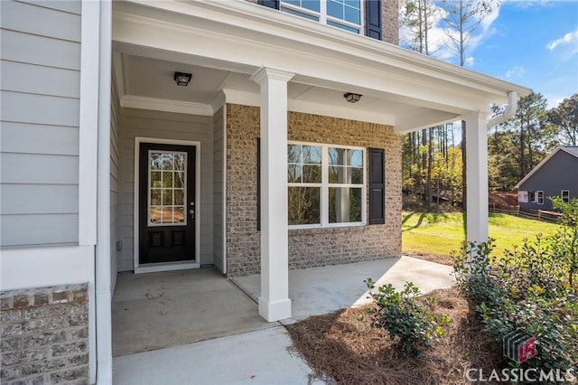 174 Water Oak Way, Crawford, GA 30630 - property entrance featuring brick siding and a porch
