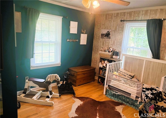 75 Gunnell Rd, Comer, GA 30629 - bedroom with wood finished floors, ornamental molding, and baseboards