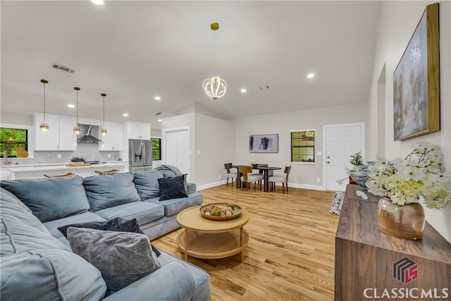 3920 Old Lexington Rd, Athens, GA 30605 - living area with light wood-style flooring, recessed lighting, and baseboards