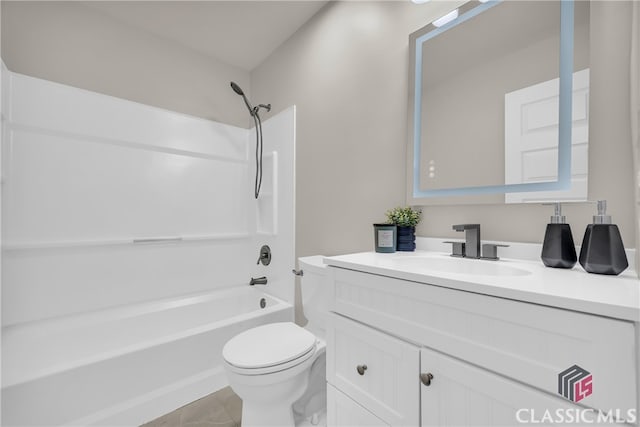 3920 Old Lexington Rd, Athens, GA 30605 - bathroom featuring toilet, tub / shower combination, and vanity