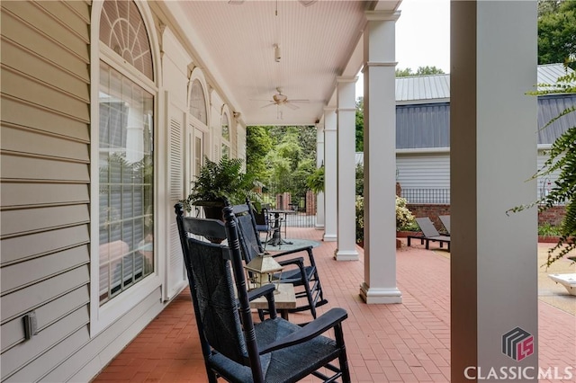 155 Wexford Pl, Athens, GA 30609 - porch with a ceiling fan