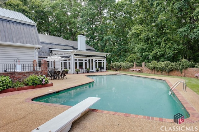 155 Wexford Pl, Athens, GA 30609 - view of pool featuring a patio area and a diving board